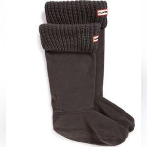 Hunter Tall Cardigan Knit Cuff Welly Women's Socks size large